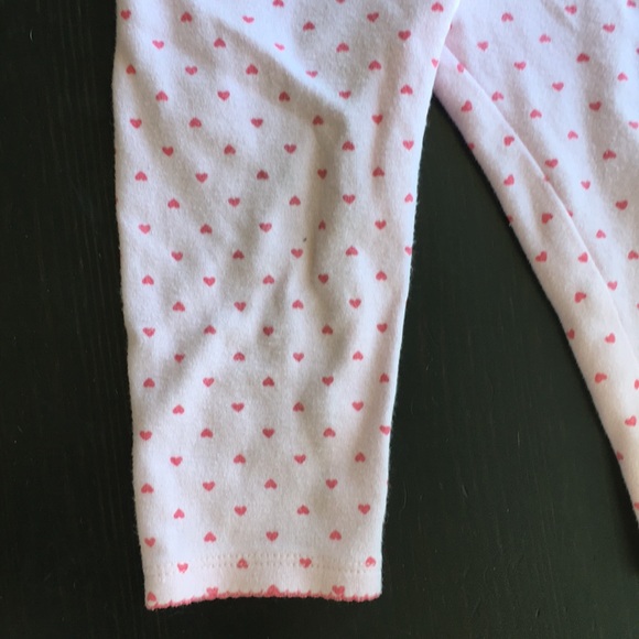 3/$20 Carter’s Pink Heart Leggings - Picture 3 of 6
